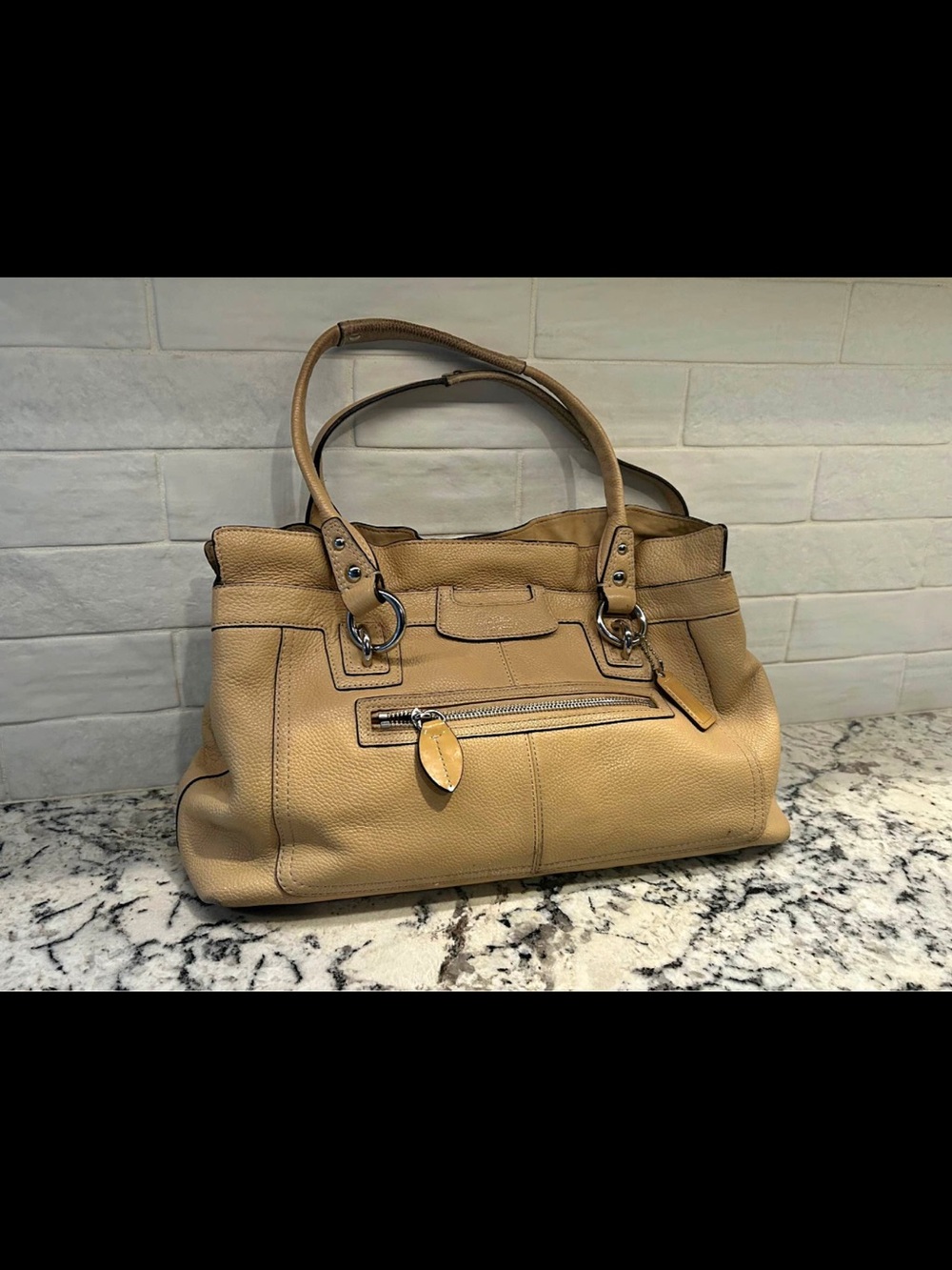 Coach purse - camel